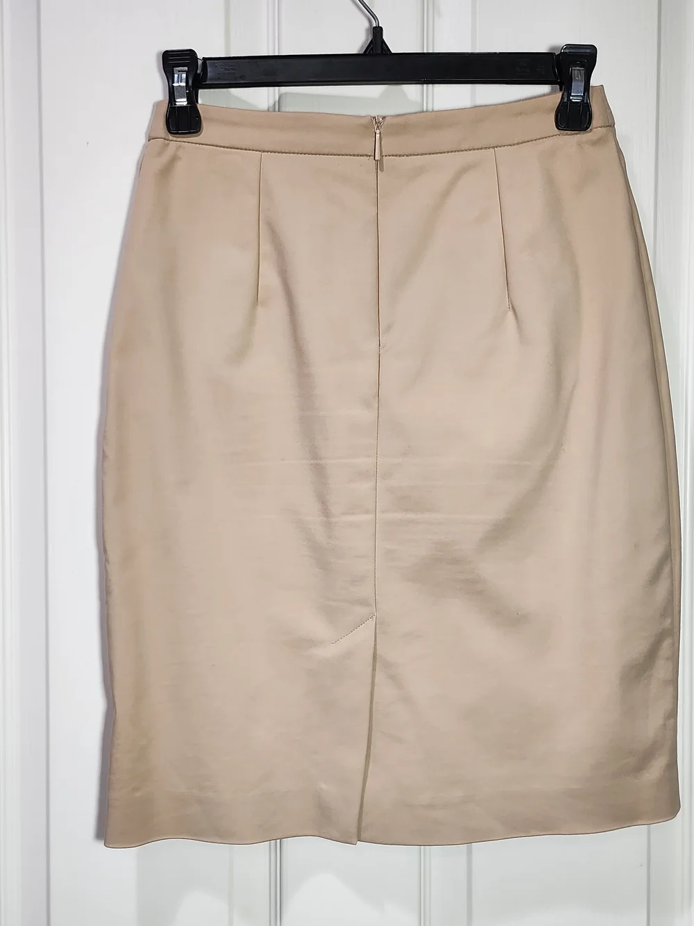MNG Basics Beige High Waist Fitted Pencil Skirt Size 2